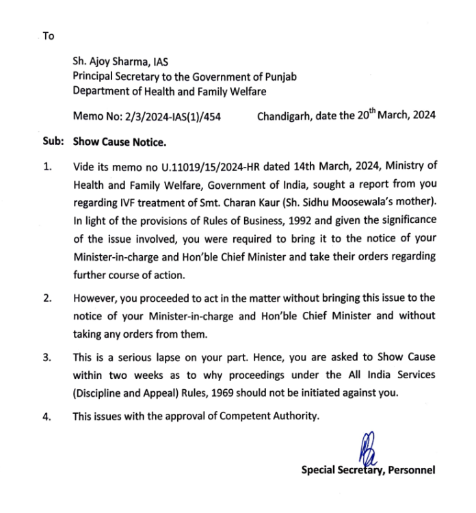 Special Secretary Personnel