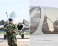 ਰਾਸ਼ਟਰਪਤੀ ਦਰੋਪਦੀ ਮੁਰਮੂ ਨੇ ਬੁੱਧਵਾਰ, 29 ਅਕਤੂਬਰ 2025 ਨੂੰ ਹਰਿਆਣਾ ਦੇ ਅੰਬਾਲਾ ਹਵਾਈ ਫੌਜ ਸਟੇਸ਼ਨ ਤੋਂ ਰਾਫੇਲ ਲੜਾਕੂ ਜਹਾਜ਼ ਵਿੱਚ ਉਡਾਣ ਭਰੀ