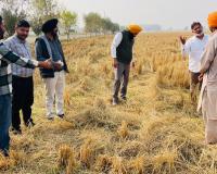 ਪ੍ਰਦੂਸ਼ਣ ਕੰਟਰੋਲ ਬੋਰਡ ਦੀ ਟੀਮ ਵੱਲੋਂ ਅਗਾਂਹ ਵਧੂ ਕਿਸਾਨਾਂ ਦੇ ਖੇਤਾਂ ਦਾ ਦੌਰਾ