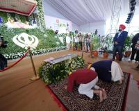 ਸ੍ਰੀ ਗੁਰੂ ਤੇਗ਼ ਬਹਾਦਰ ਜੀ ਦੇ 350ਵੇਂ ਸ਼ਹੀਦੀ ਦਿਹਾੜੇ ਨੂੰ ਸਮਰਪਿਤ ਲੜੀਵਾਰ ਸਮਾਗਮਾਂ ਦੀ ਸੰਪੂਰਨਤਾ ਮੌਕੇ ਰਾਜ ਪੱਧਰੀ ਸਮਾਗਮ ਵਿੱਚ ਭਗਵੰਤ ਸਿੰਘ ਮਾਨ ਅਤੇ ਅਰਵਿੰਦ ਕੇਜਰੀਵਾਲ ਨੇ ਸੰਗਤ ਨਾਲ ਕੀਤੀ ਸ਼ਿਰਕਤ