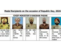 5 ਪੁਲਿਸ ਕਰਮਚਾਰੀਆਂ/ਅਧਿਕਾਰੀਆਂ ਨੂੰ ਮੁੱਖ ਮੰਤਰੀ ਰਕਸ਼ਕ ਪਦਕ ਪੁਰਸਕਾਰ ਨਾਲ ਕੀਤਾ ਜਾਵੇਗਾ ਸਨਮਾਨਿਤ