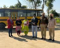 ਸੇਫ ਸਕੂਲ ਵਾਹਨ ਪੋਲਿਸੀ ਤਹਿਤ ਸਕੂਲੀ ਬੱਸਾਂ ਦੀ ਕੀਤੀ ਚੈਕਿੰਗ