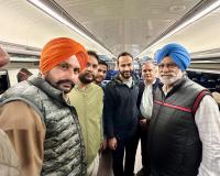 ਲੋਕ ਸਭਾ ਮੈਂਬਰ ਮੀਤ ਹੇਅਰ ਵਲੋਂ ਬਰਨਾਲਾ ਰੇਲਵੇ ਸਟੇਸ਼ਨ 'ਤੇ ਵੰਦੇ ਭਾਰਤ ਰੇਲ ਦਾ ਸਵਾਗਤ