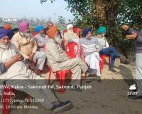 ਕਣਕ ਨੂੰ ਵਧੇਰੇ ਗਰਮੀ ਤੋਂ ਬਚਾਅ ਅਤੇ ਚੰਗਾ ਝਾੜ ਲੈਣ ਸਬੰਧੀ ਪਿੰਡ ਸਕਰੌਦੀ ਵਿਖੇ ਲਗਾਈ ਕਿਸਾਨ ਗੋਸ਼ਟੀ