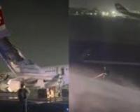 ਦਿੱਲੀ ’ਚ ਟੇਕਆਫ਼ ਦੌਰਾਨ ਸਵਿਸ ਜਹਾਜ਼ ਦਾ ਇੰਜਣ ਫੇਲ੍ਹ: ਲੱਗੀ ਅੱਗ