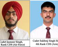 ਪੰਜਾਬ ਦਾ ਮਾਣ: ਮਹਾਰਾਜਾ ਰਣਜੀਤ ਸਿੰਘ ਪ੍ਰੈਪਰੇਟਰੀ ਇੰਸਟੀਚਿਊਟ ਦੇ ਕੈਡਿਟ ਜਸਨੂਰ ਸਿੰਘ  ਸੀ.ਡੀ.ਐਸ. ਮੈਰਿਟ ਸੂਚੀ ਵਿੱਚ ਪੂਰੇ ਭਾਰਤ ‘ਚੋਂ ਅੱਵਲ