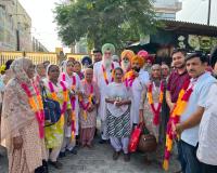 ਸਪੀਕਰ ਵੱਲੋਂ  ਕੋਟਕਪੂਰਾ ਦੇ ਵਾਰਡ ਨੰ. 9 ਅਤੇ 10 ਤੋਂ ਮੁੱਖ ਮੰਤਰੀ ਤੀਰਥ ਯਾਤਰਾ ਯੋਜਨਾ ਤਹਿਤ ਦੋ ਬੱਸਾਂ ਰਵਾਨਾ