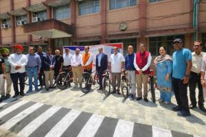एनएचपीसी लिमिटेड द्वारा CSR के अंतर्गत प्रदान किए गए “Smart CycleOne Bicycle Sharing System” का हुआ शुभारंभ 