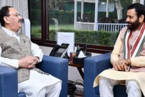 ਹਰਿਆਣਾ ਦੇ ਮੁੱਖ ਮੰਤਰੀ ਨਾਇਬ ਸਿੰਘ ਸੈਣੀ ਨੇ ਵੀਰਵਾਰ ਨੂੰ ਭਾਜਪਾ ਦੇ ਰਾਸ਼ਟਰੀ ਪ੍ਰਧਾਨ ਜੇ.ਪੀ. ਨੱਡਾ ਅਤੇ ਦਿੱਲੀ ਦੀ ਮੁੱਖ ਮੰਤਰੀ ਰੇਖਾ ਗੁਪਤਾ ਨਾਲ ਸ਼ਿਸ਼ਟਾਚਾਰ ਮੁਲਾਕਾਤ ਕੀਤੀ