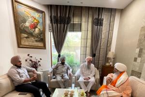 ਪੰਜਾਬ ਵਿਧਾਨ ਸਭਾ ਸਪੀਕਰ ਵੱਲੋਂ  ਗੁਰੂ ਤੇਗ ਬਹਾਦਰ ਜੀ ਦਾ 350 ਵਾ ਸ਼ਹੀਦੀ ਦਿਹਾੜਾ  ਮਨਾਉਣ ਲਈ ਪਦਮ ਸ਼੍ਰੀ ਭਾਈ ਹਰਜਿੰਦਰ ਸਿੰਘ ਸ਼੍ਰੀਨਗਰ ਵਾਲੇ  ਤੋ ਅਹਿਮ ਸੁਝਾਅ  ਪ੍ਰਾਪਤ ਕੀਤੇ