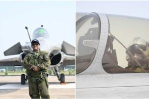 ਰਾਸ਼ਟਰਪਤੀ ਦਰੋਪਦੀ ਮੁਰਮੂ ਨੇ ਬੁੱਧਵਾਰ, 29 ਅਕਤੂਬਰ 2025 ਨੂੰ ਹਰਿਆਣਾ ਦੇ ਅੰਬਾਲਾ ਹਵਾਈ ਫੌਜ ਸਟੇਸ਼ਨ ਤੋਂ ਰਾਫੇਲ ਲੜਾਕੂ ਜਹਾਜ਼ ਵਿੱਚ ਉਡਾਣ ਭਰੀ