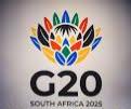 ਜੀ-20 ਦਾ 2025 ਦਾ ਸੰਮੇਲਨ ਦੱਖਣੀ ਅਫ਼ਰੀਕਾ ਦੇ ਜੋਹਾਨਸਬਰਗ ਵਿੱਚ 21 ਤੋਂ 23 ਨਵੰਬਰ ਤੱਕ ਹੋ ਰਿਹਾ ਹੈ