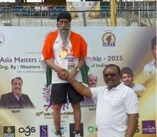 ਕਿਰਪਾਲ ਸਿੰਘ ਨੇ ਏਸ਼ੀਆਈ ਮਾਸਟਰ ਐਥਲੈਟਿਕ ਚੈਂਪਿਅਨਸ਼ਿਪ-2025 ਵਿੱਚ ਦੋ ਤਮਗ਼ੇ ਜਿੱਤੇ ਹਨ