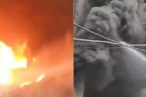 ਦਿੱਲੀ ਫੈਕਟਰੀ ਵਿੱਚ ਲੱਗੀ ਭਿਆਨਕ ਅੱਗ,ਪੂਰੀ ਇਮਾਰਤ ਧੂੰਏਂ ਵਿੱਚ ਘਿਰ ਗਈ