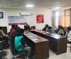 ਨਵੇਂ ਭਰਤੀ ਕੀਤੇ ਗਏ ਪੈਰਾ ਲੀਗਲ ਵਲੰਟੀਅਰਾਂ ਨੂੰ ਦਿੱਤੀ ਟ੍ਰੇਨਿੰਗ